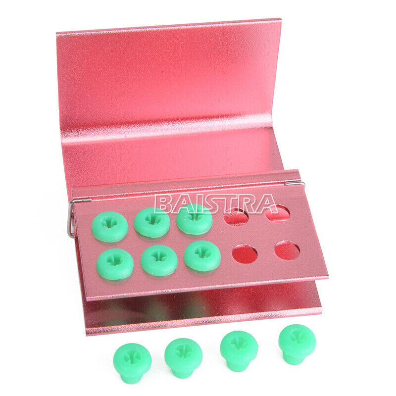 AZDENT Dental Burs Holder Block 10 Hole/16 Hole Silicon Cover FG RA Autoclavable