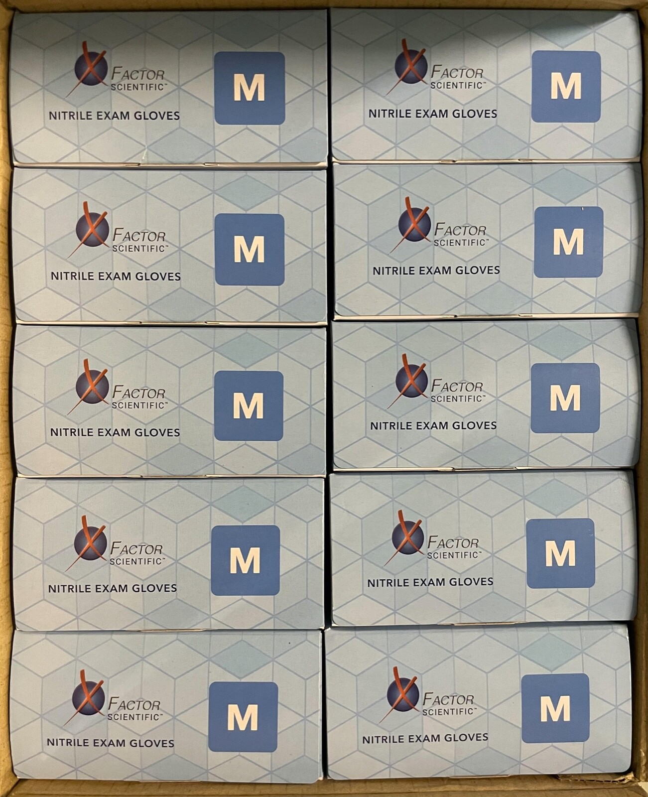 10 Boxes Factor – Blue Nitrile Examination Rubber Latex Free 100xBox