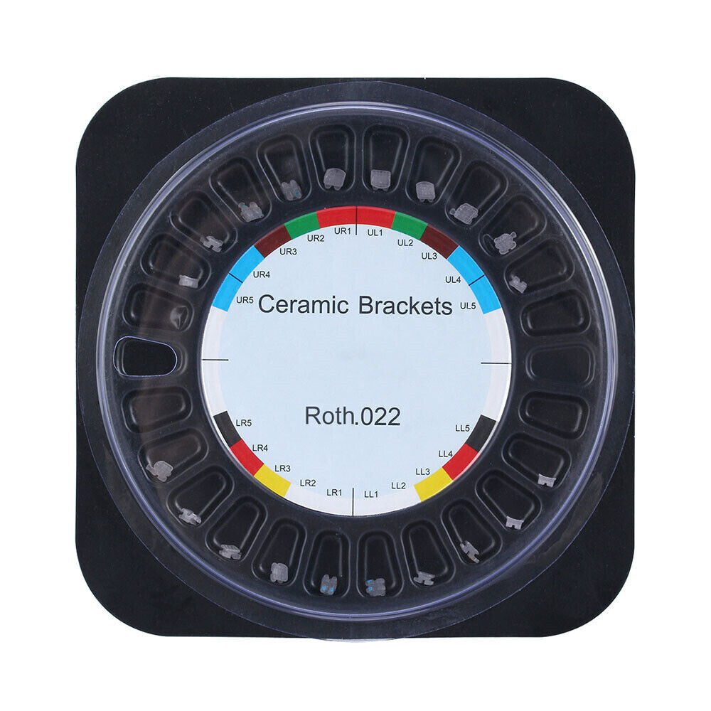 Dental Orthodontic Ceramic Bracket Mini Braces Roth/Edgewise With Hooks 0.022