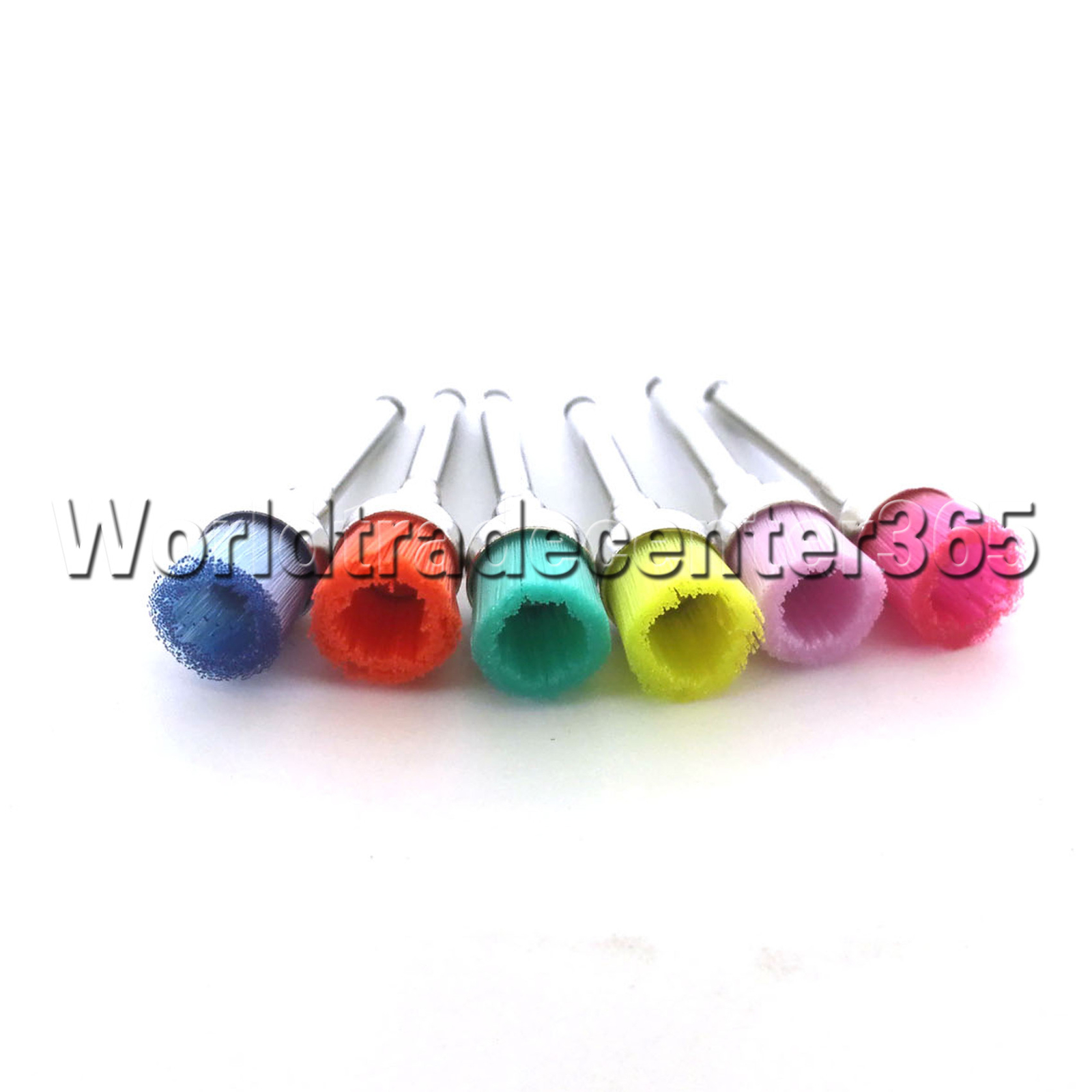 Dental Multi-color Nylon Latch Flat Bowl Buffing Polisher Prophy Cup Bolt Brush