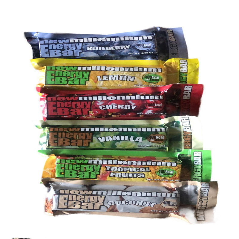 S.O.S. Food Labs Millennium Assorted Energy Bars 6 Count – Long Shelf Life