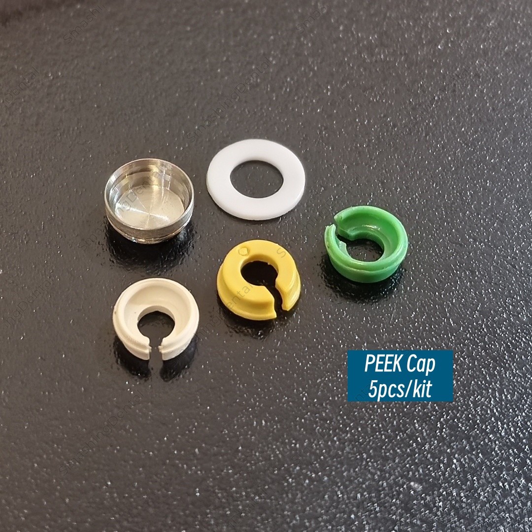 Novaloc Retention Insert Caps Dental PEEK Cap Matrix Titanium Housing Caps Mount