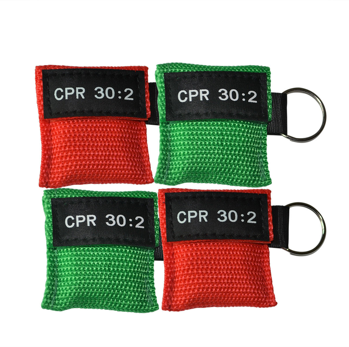 200 pcs Rescue CPR 30:2 Mask Keychain Keyring Face Shield First Aid Training