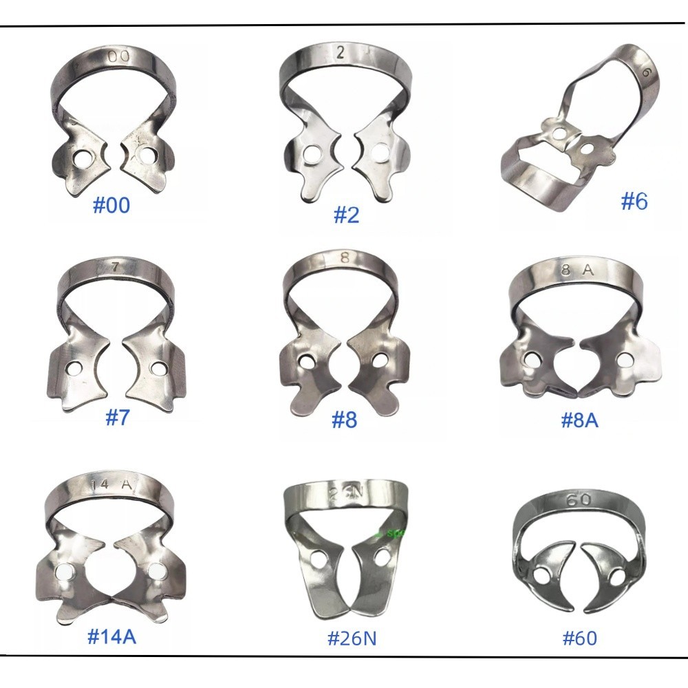 Dental Rubber Dam Clamps Stainless Steel Endodontic Instruments Surgical Clamp
