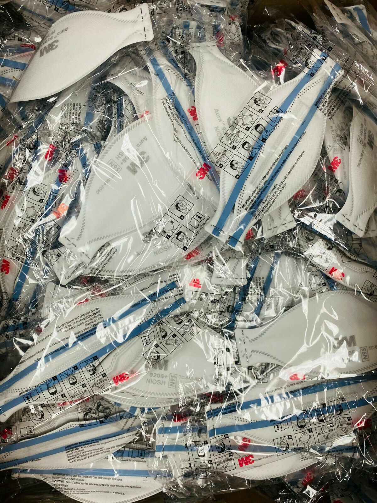 3M™ N95 Aura™ 9205+ | 20 Masks | NIOSH Approved Particulate Respirator Masks