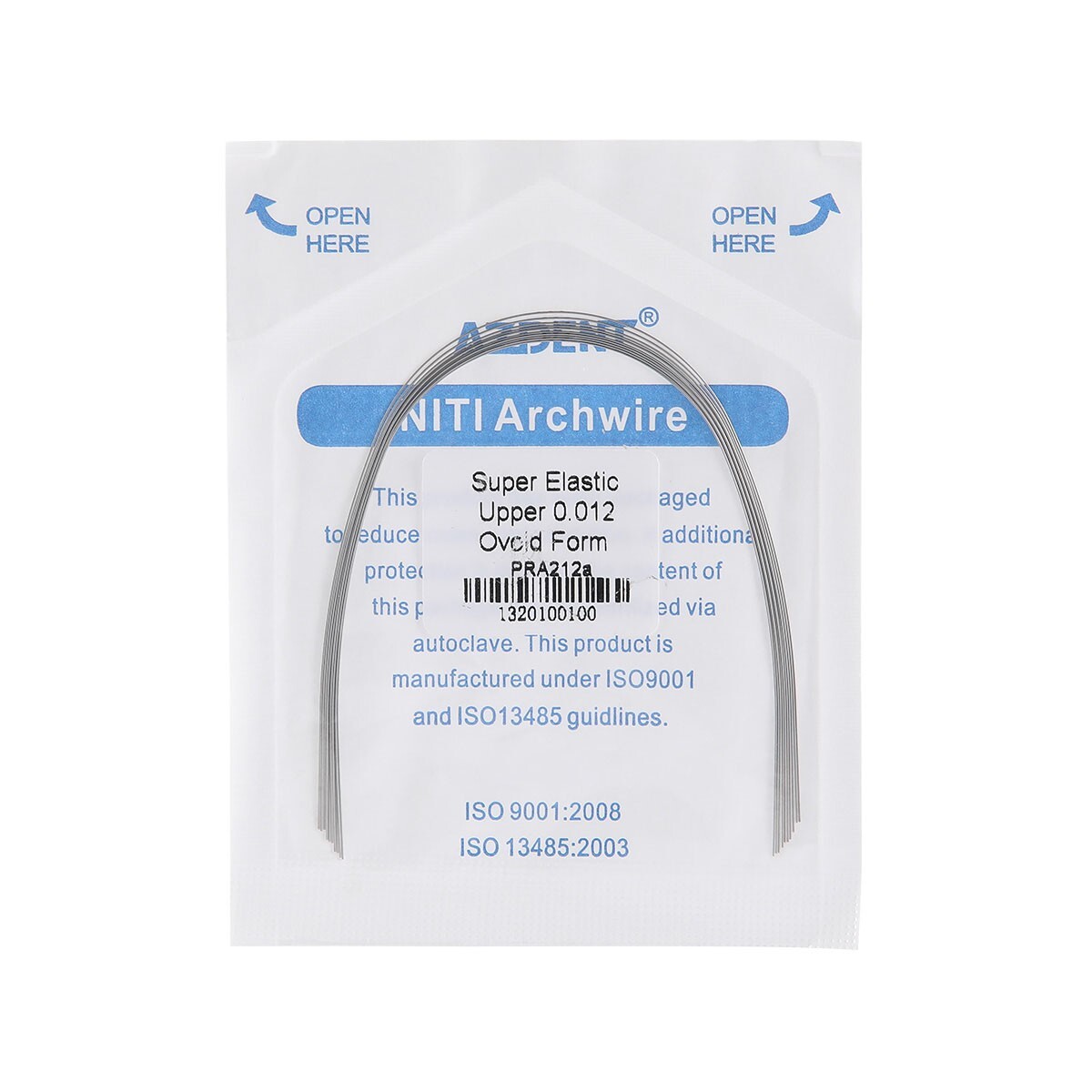 AZDENT Dental Orthodontic Super Elastic Niti Arch Wire Round Ovoid/Nature Form