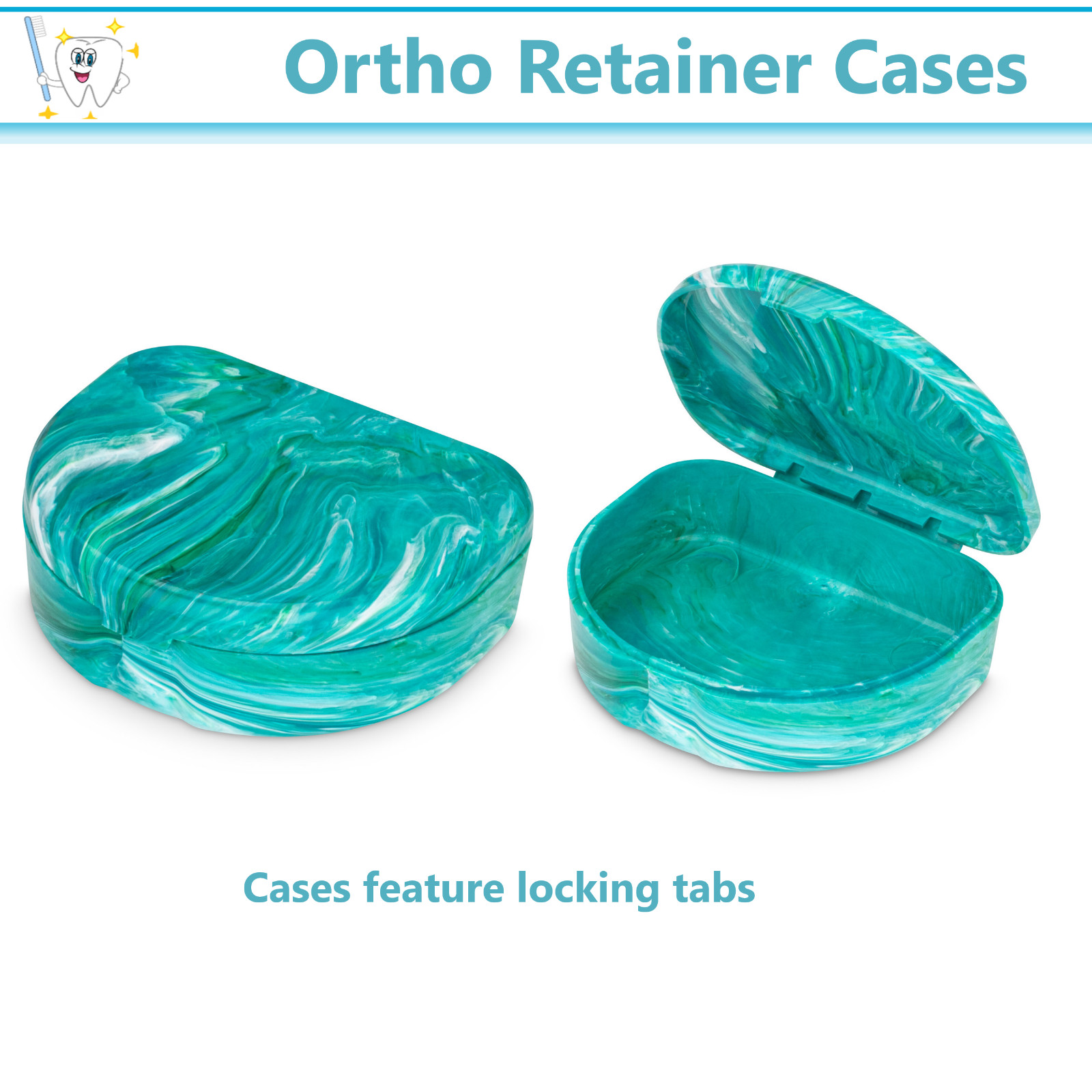 Dental Denture Box Retainer Box Carrier 4W x 2in x 2in Upto 200 Retainers/Case