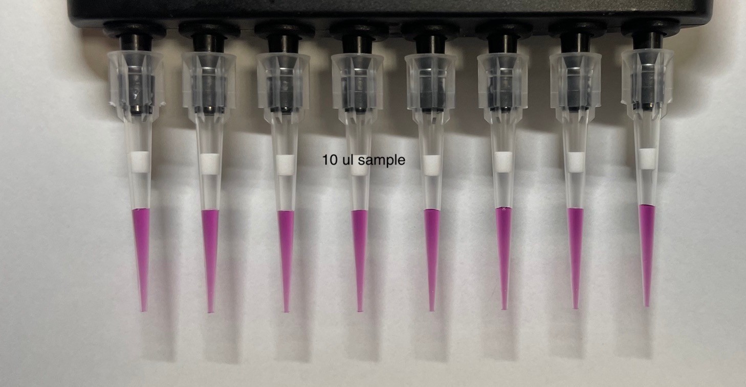 Thermo scientific 8-channel Finnpipette F2 Pipettor 1-10uL