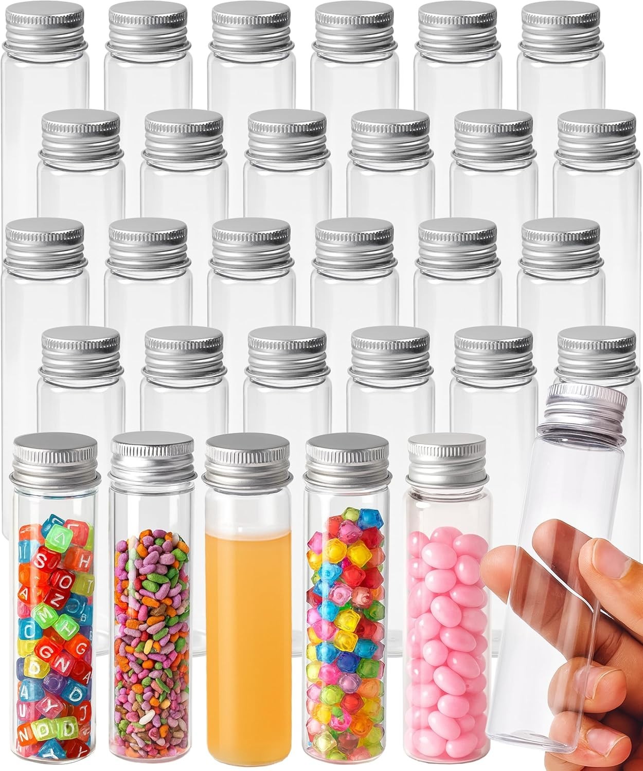 50 ml Plastic Tubes with Caps – 30 PCS for Organizing Liquids & Crafts