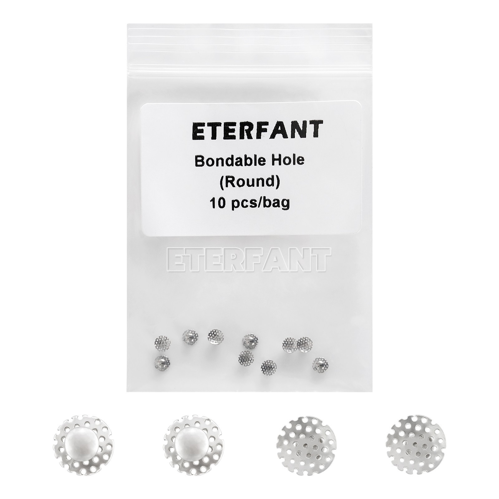 10PCs ETERFANT Dental Ortho Lingual Button Round Traction Hook Bondable US
