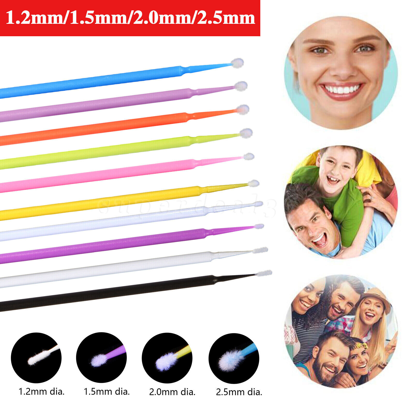 Dental Micro Brush Disposable Materials Tooth Applicators Ultra-fine Regular dn