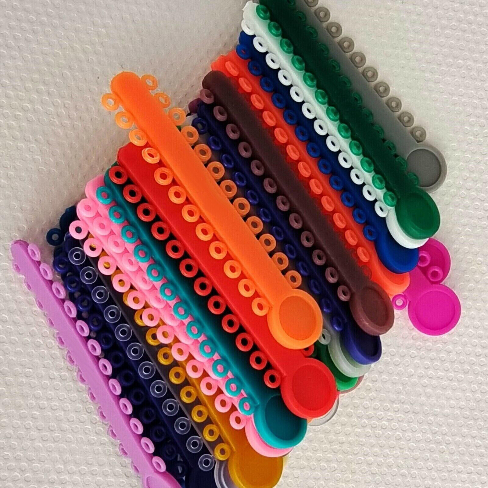 1040Pcs/Bag Dental Ortho Brace Elastic Rubber Bands Ligatures Tie 40 Colors po