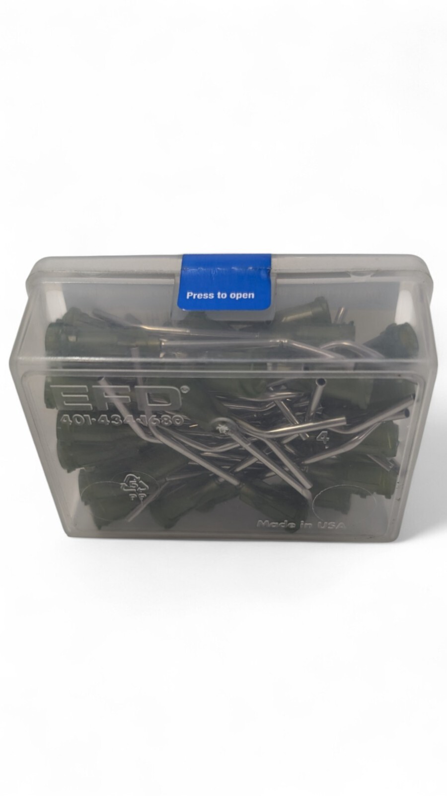 Nordson EFD 7016906 Dispensing Needle Tip 45-Deg 14GA 1.5″ L Olive SS 50/Box