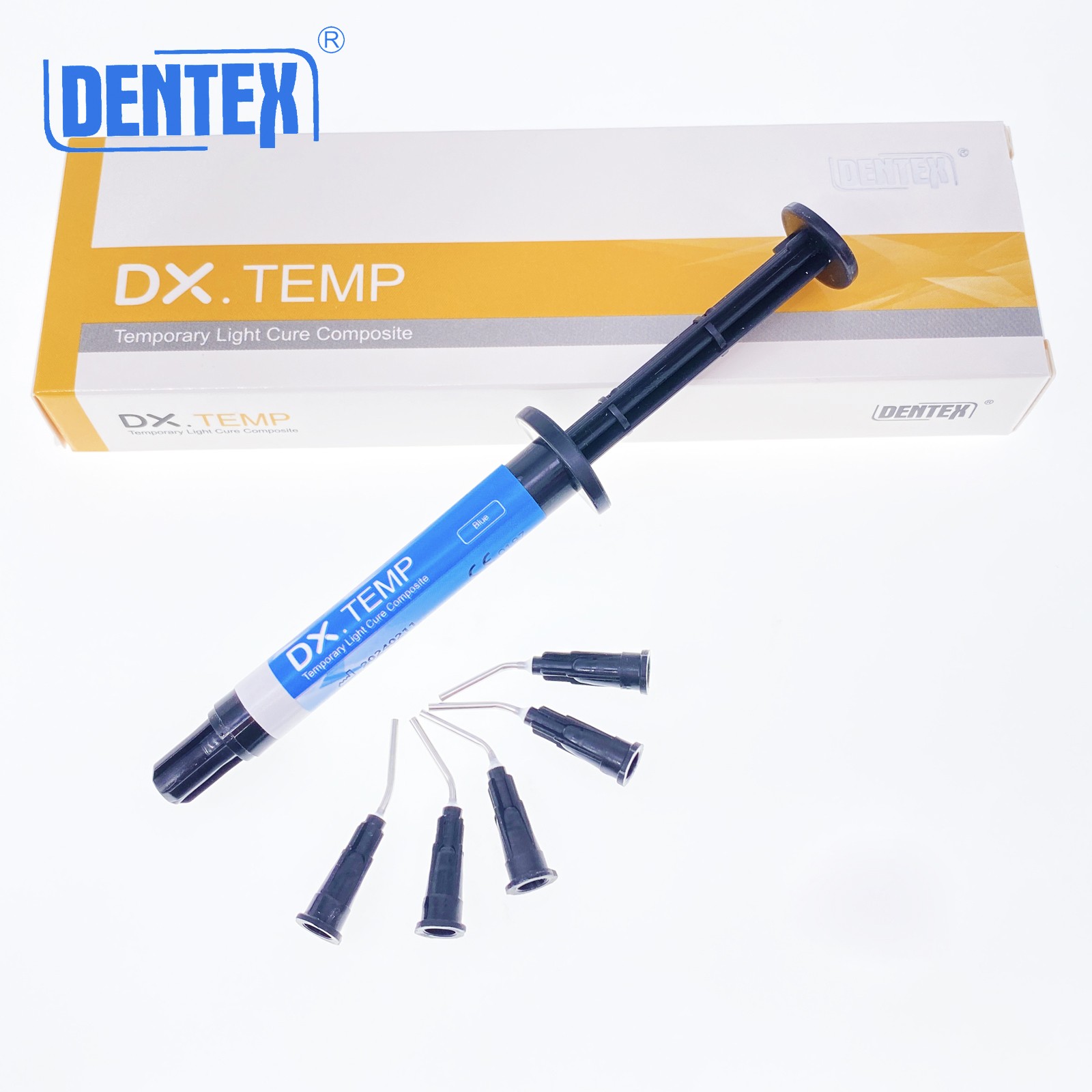 Dental Temporary Flow Light Cure Filling Composite Resin 2.5g DENTEX Blue