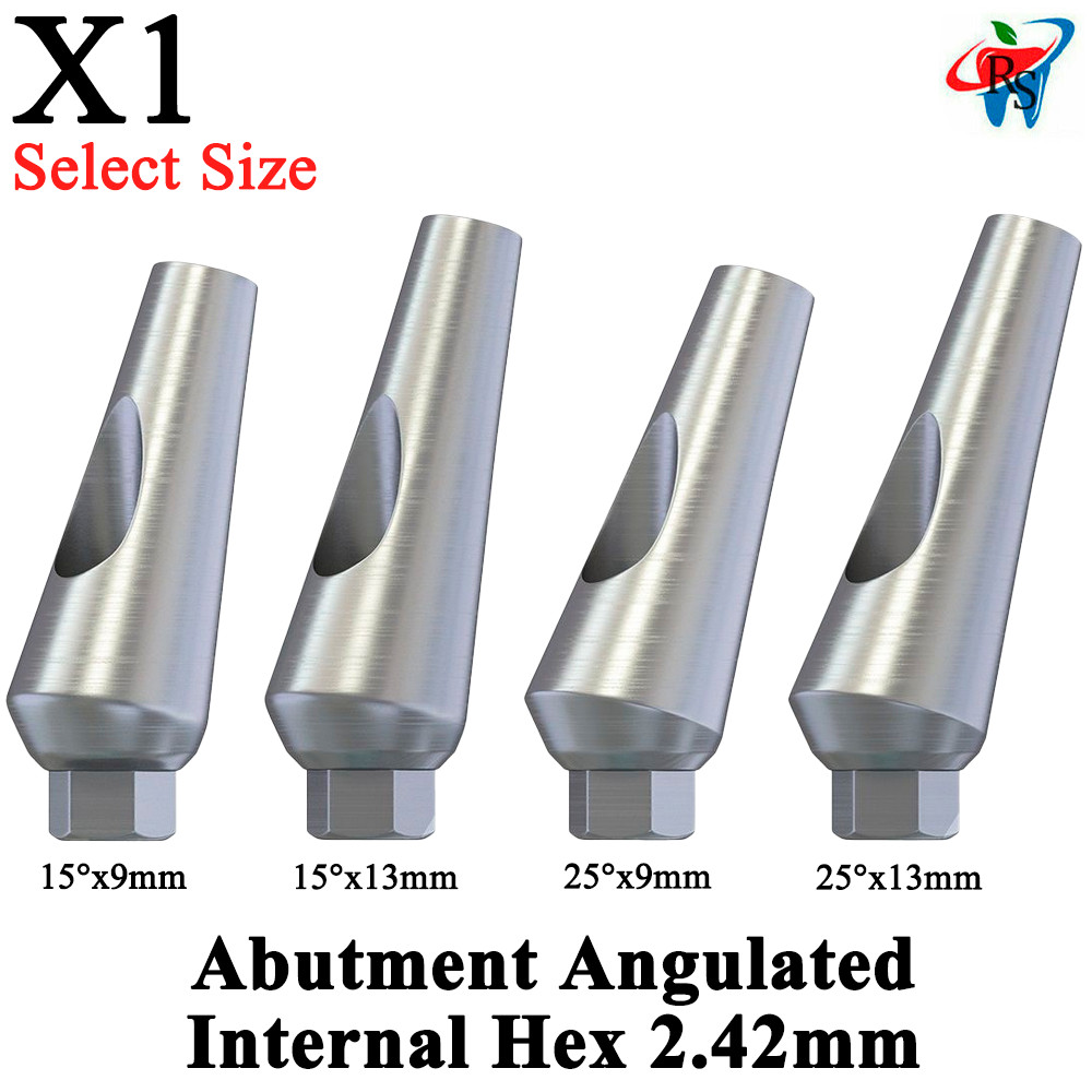 1pcs Dental Impl ant Abut ment Angulated Angular 15° / 25° Internal Hex