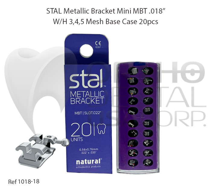Orthodontic Metallic Brackets W/H 3, 4, 5 Made for USA Seller Orthodentalusa