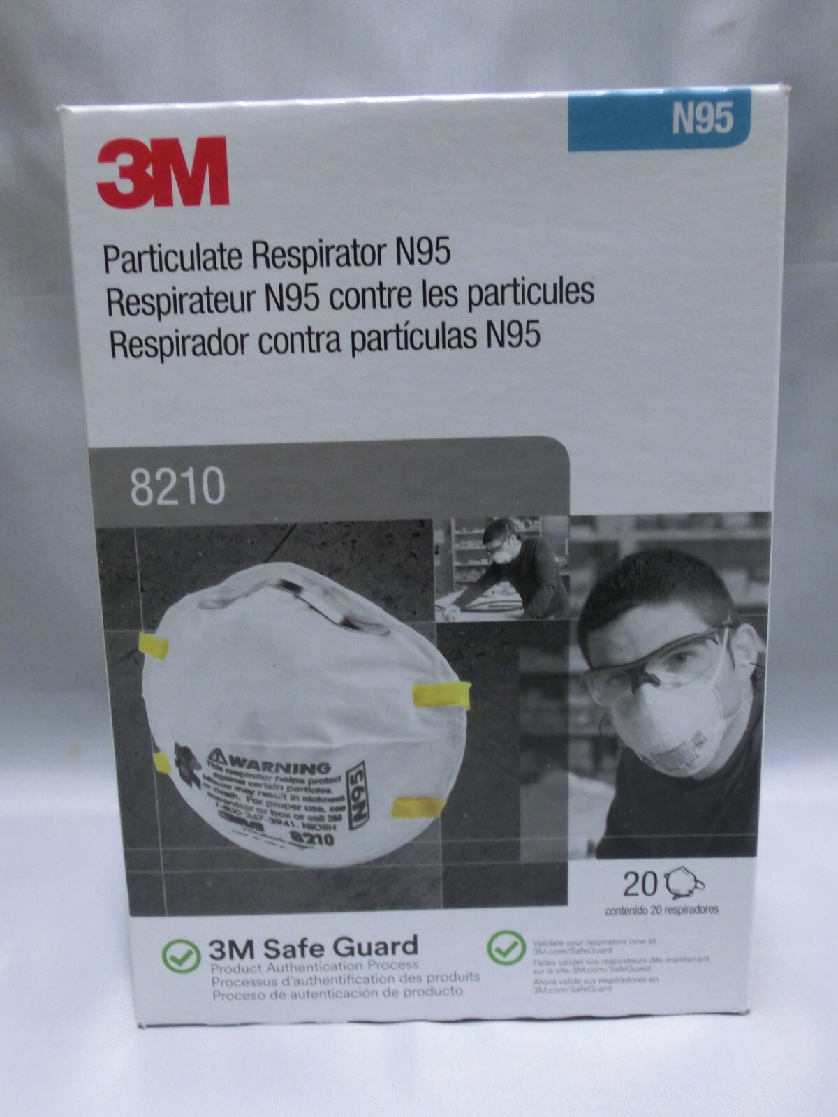 1 CASE of 3M 8200 N95 Particulate Respirator Protective Sanding Grinding Masks