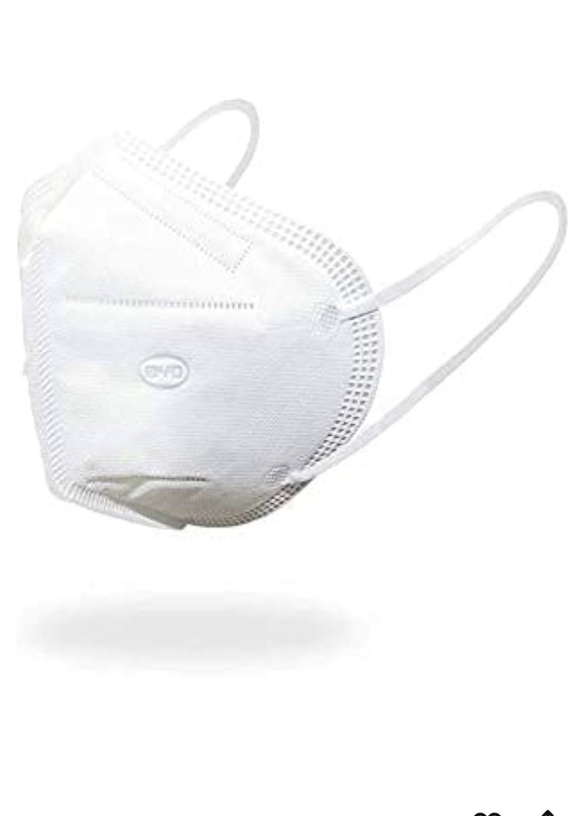 KN95 Respirator, 50 Pieces, Breathable & Comfortable Foldable Safety Mask