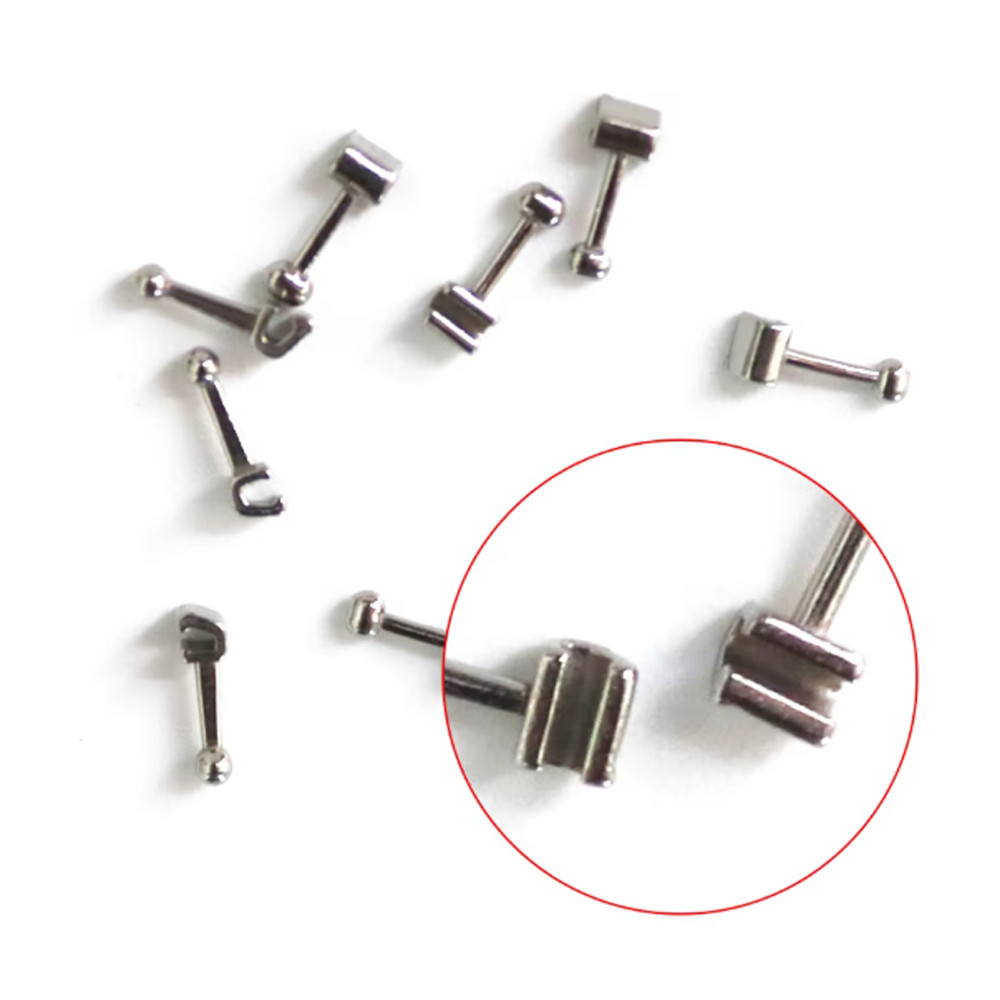 Dental Orthodontic Crimpable Hook Long/Medium/Short Stainless Steel 10pcs/pack