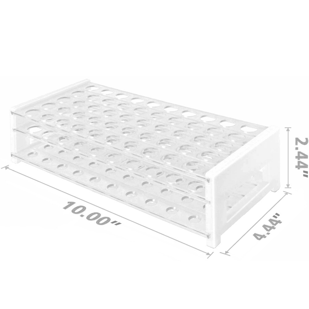 Test Tube Rack, Plastic, 15/18mm, 50 Holes, Karter Scientific 208U6 (Pack 20)