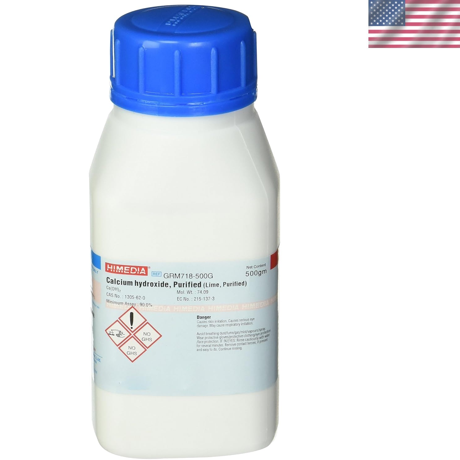 500G Purified Calcium Hydroxide, Ideal for Versatile Laboratory Applications