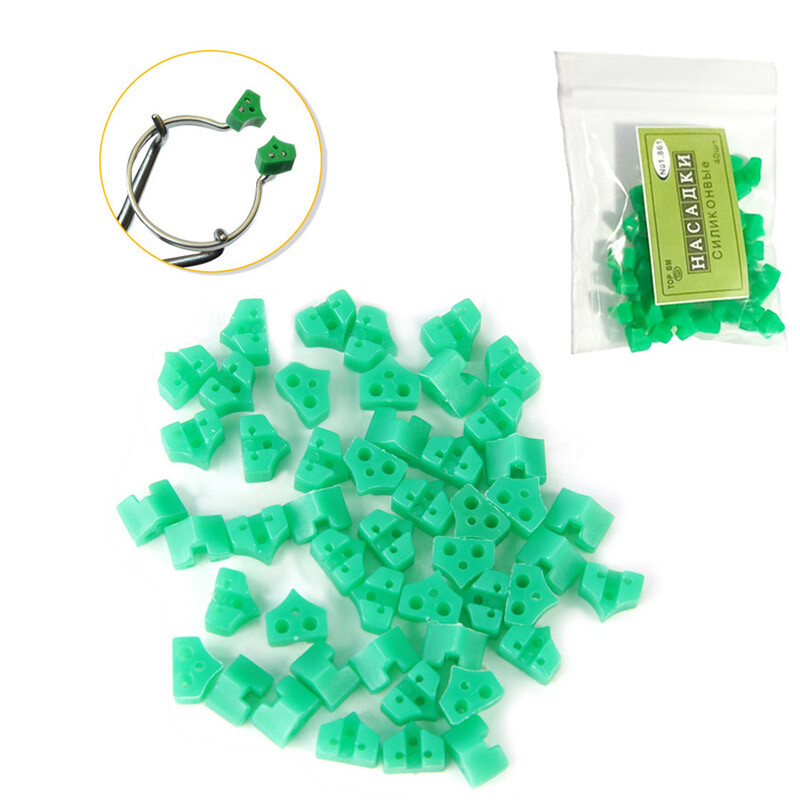 40Pcs Silicone Rubber Orthodontic Dental Add on-Wedges Elastic for Teeth Filling
