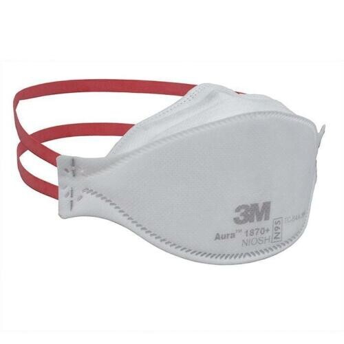 3M 1870+ AURA NIOSH N95 HEALTH SURGICAL RESPIRATOR. 10 Masks Individually Sealed