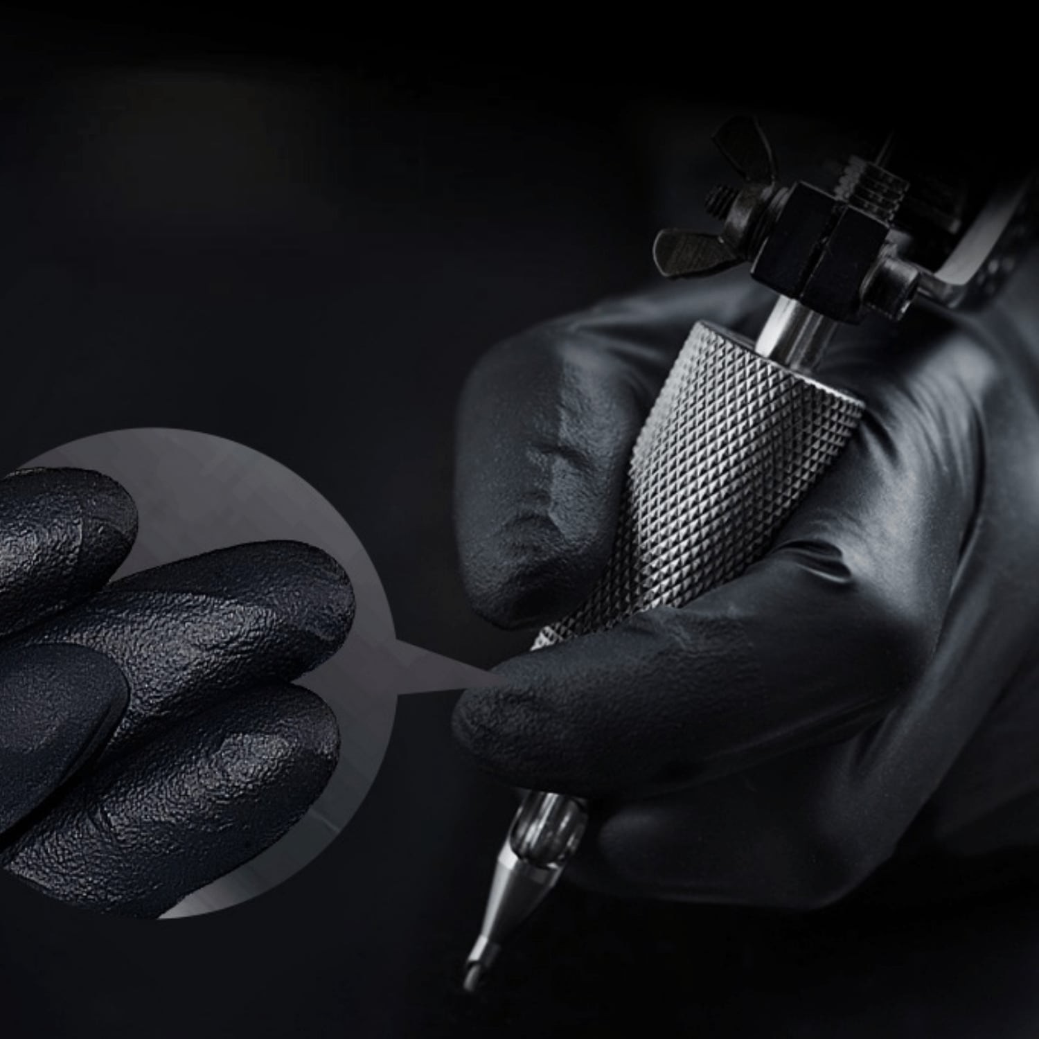 Black Disposable Nitrile Gloves 50 100 200pcs Waterproof Durable Protective