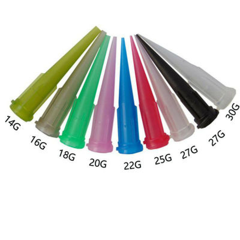 25PCS TT Blunt Glue Liquid Dispensing Needle Plastic Tapered