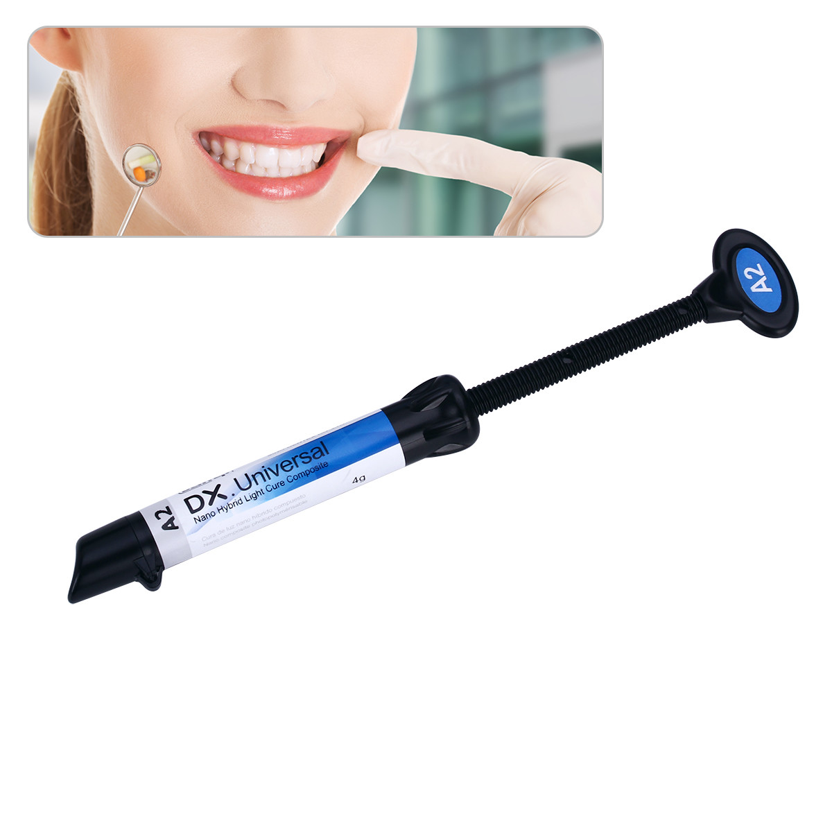 Dental Universal Light Cure Composite Resin A2 /Etching Gel/Bonding Adhesive Kit