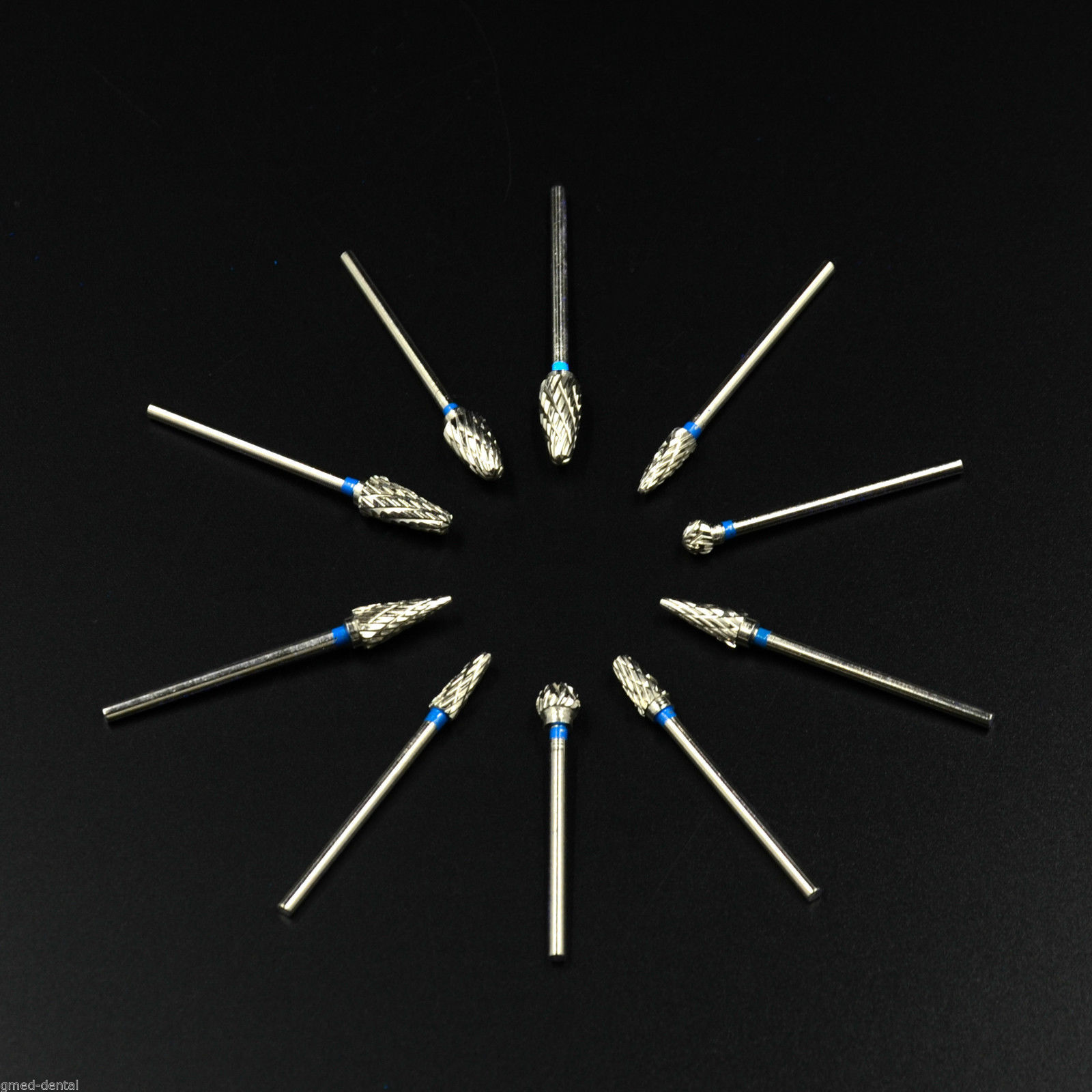 Dental Polishing Bur Drills Tungsten Steel Carbide Burs HP 2.35MM Low Speed