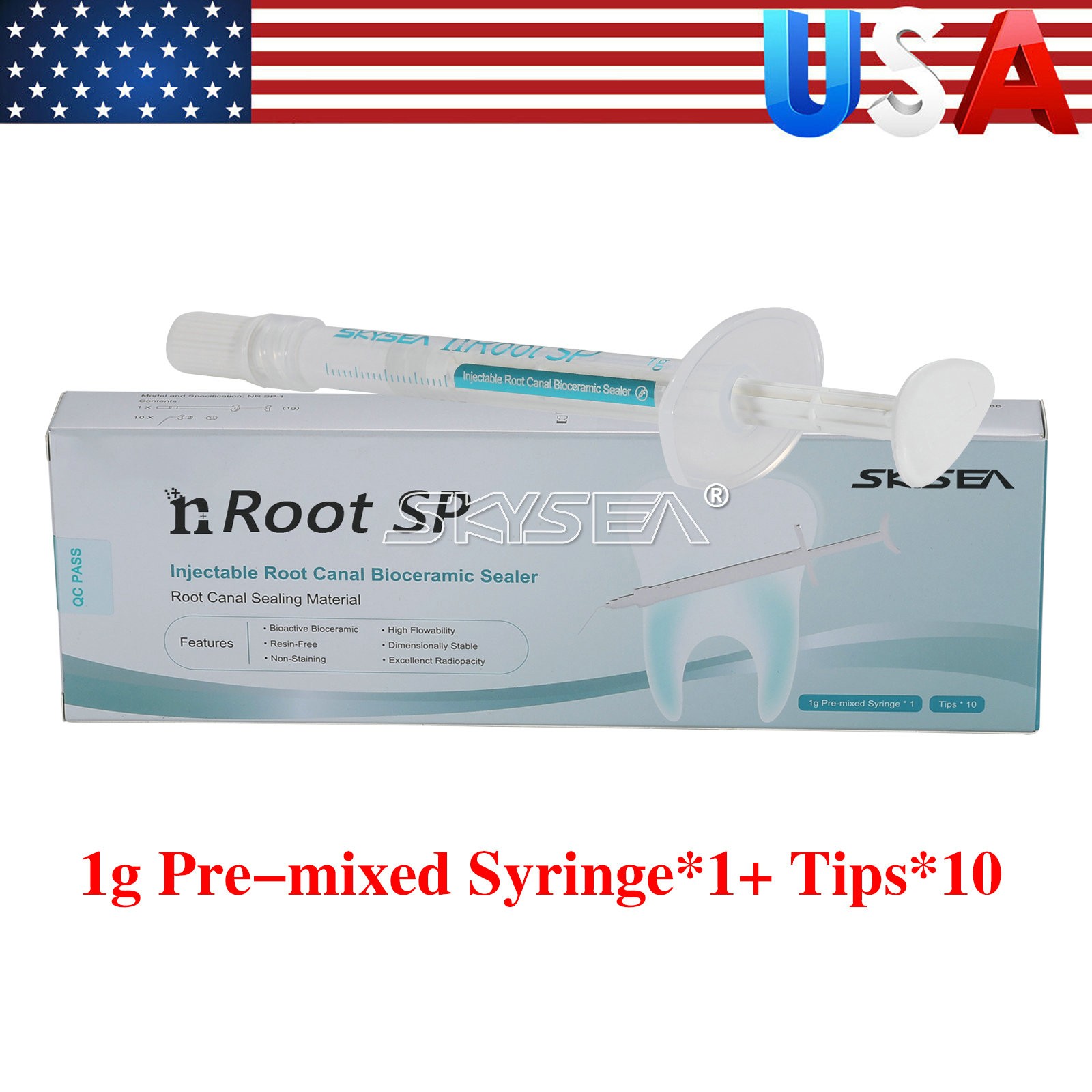 1g Material de Sellado para Endodoncia Injectable Biocerámico dentist