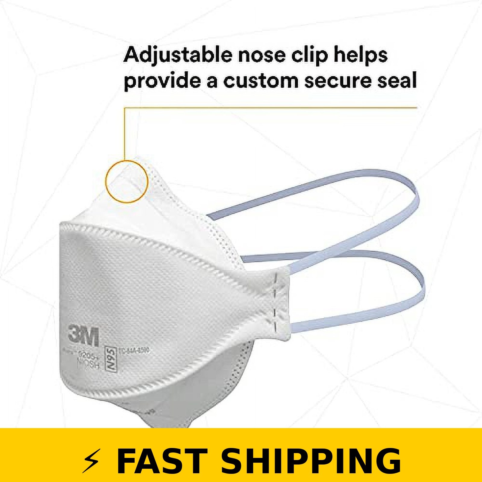 3M 9205+ Aura N95 Respirator – NIOSH Approved