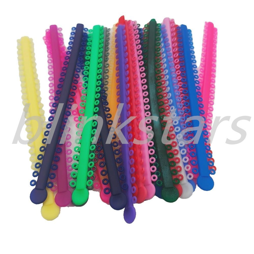 Dental Rubber Orthodontic Brackets Ligature Ties Elastic Rubber Bands 1000 Pcs