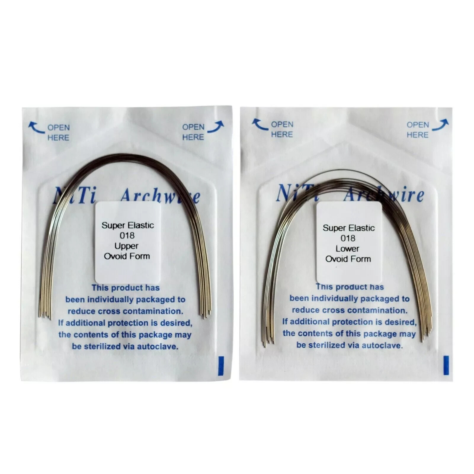 Dental Standard Braces 0.022 Roth Brackets+Ligature Ties 1000+NiTi Arch Wire