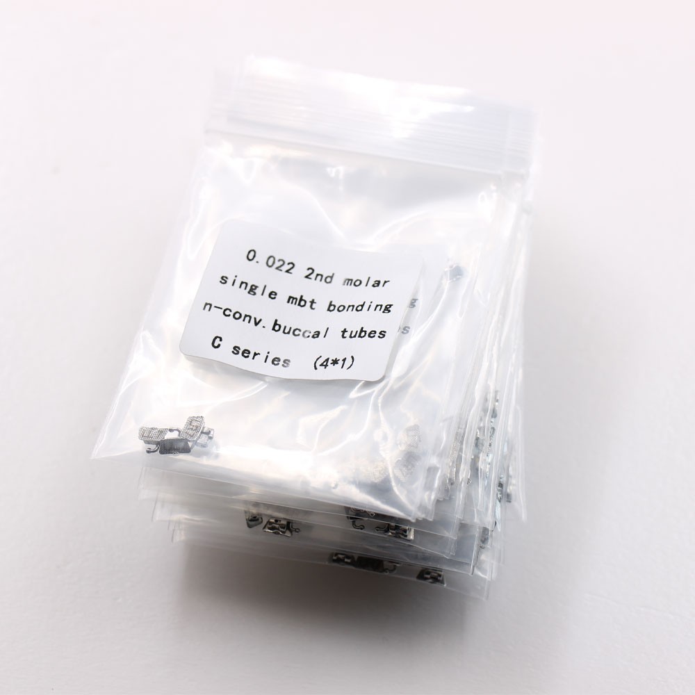 Dental Ortho Bondable Buccal Tube Roth MBT .022 1st/2nd Molar Laser Color Marked