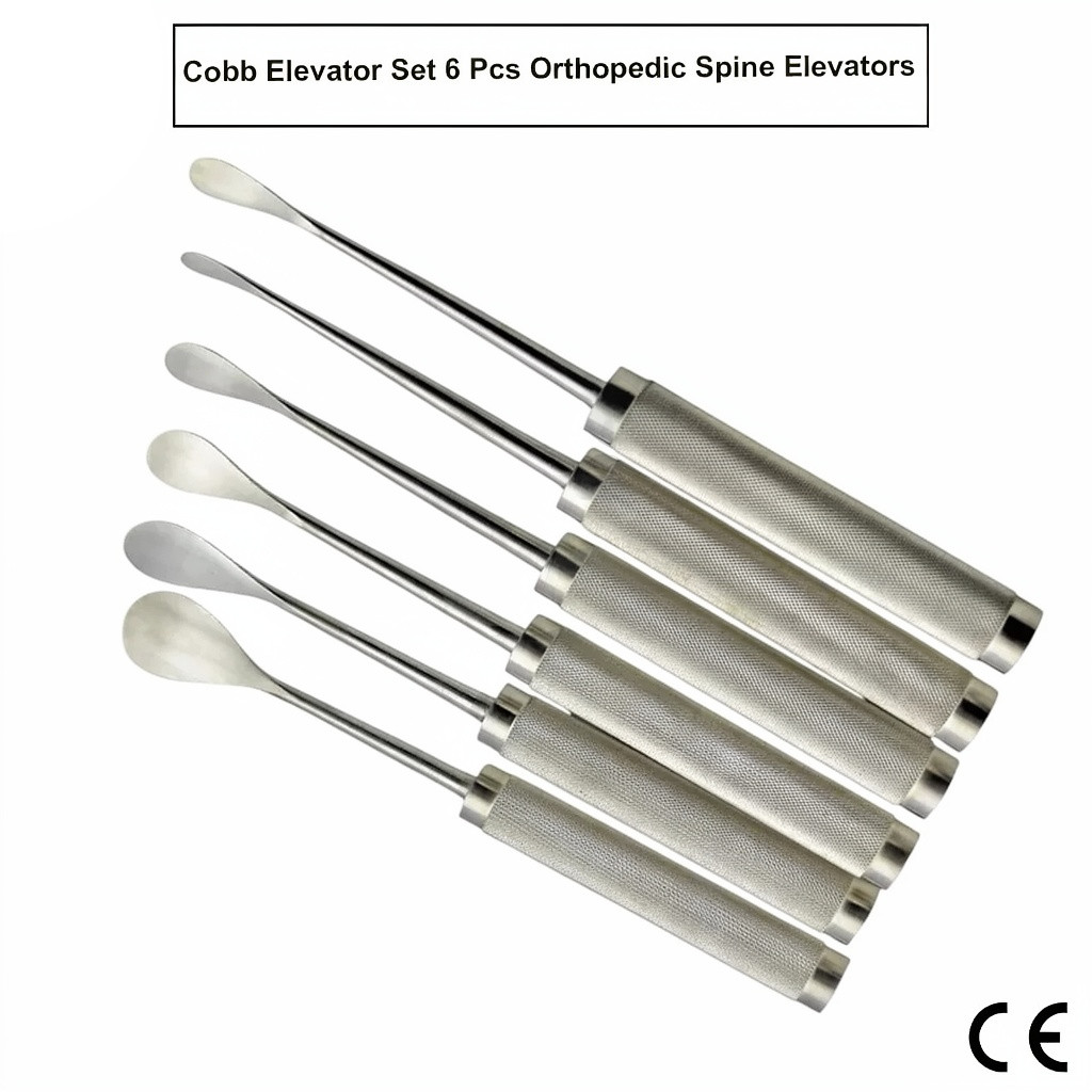 Cobb Spinal Elevators Curved Set Of 6 Orthopedic Surgery Surgical Instruments