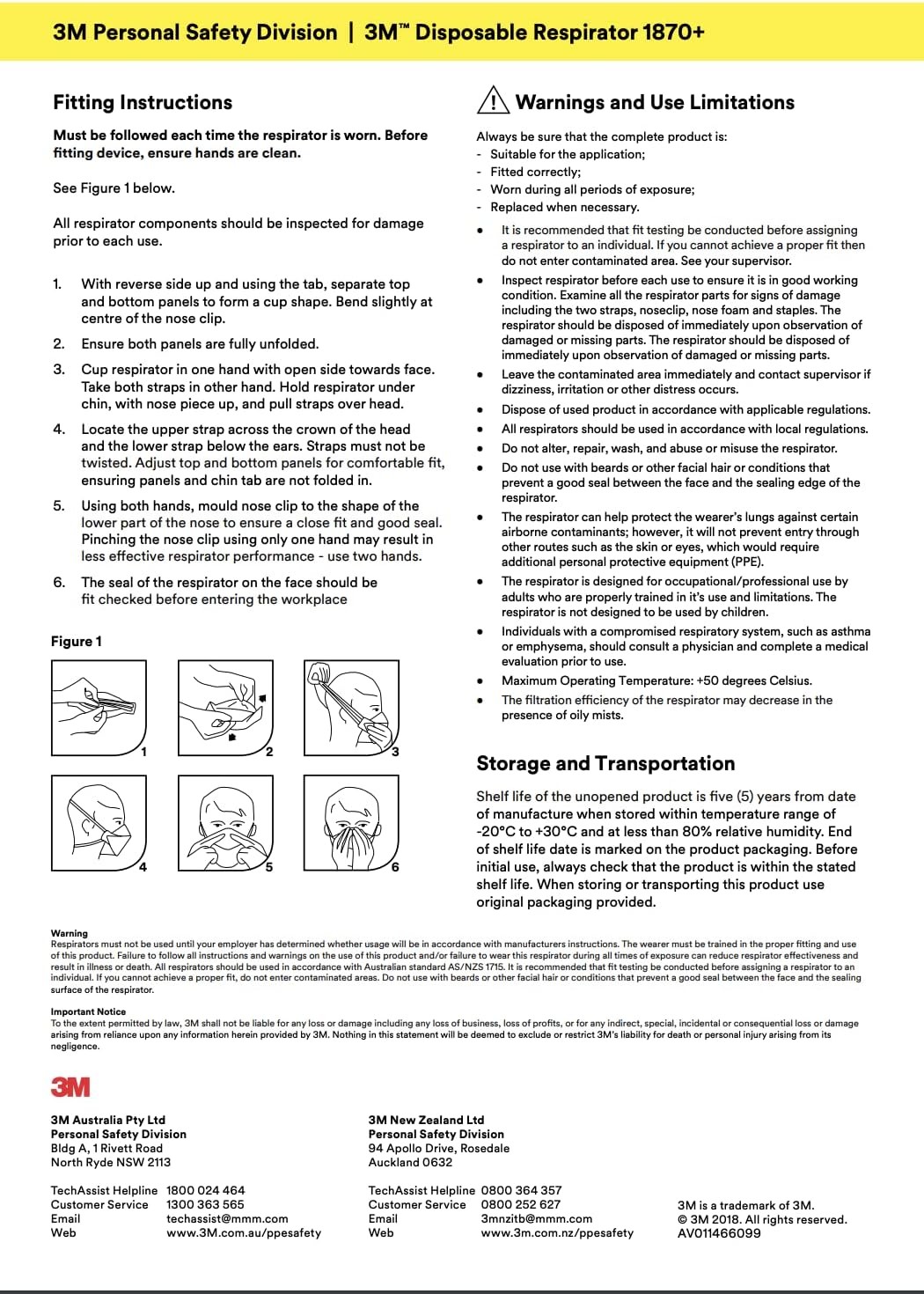 3M Aura 1870+ N95 NIOSH Flat Fold Individually Wrapped Respirator Surgical Mask