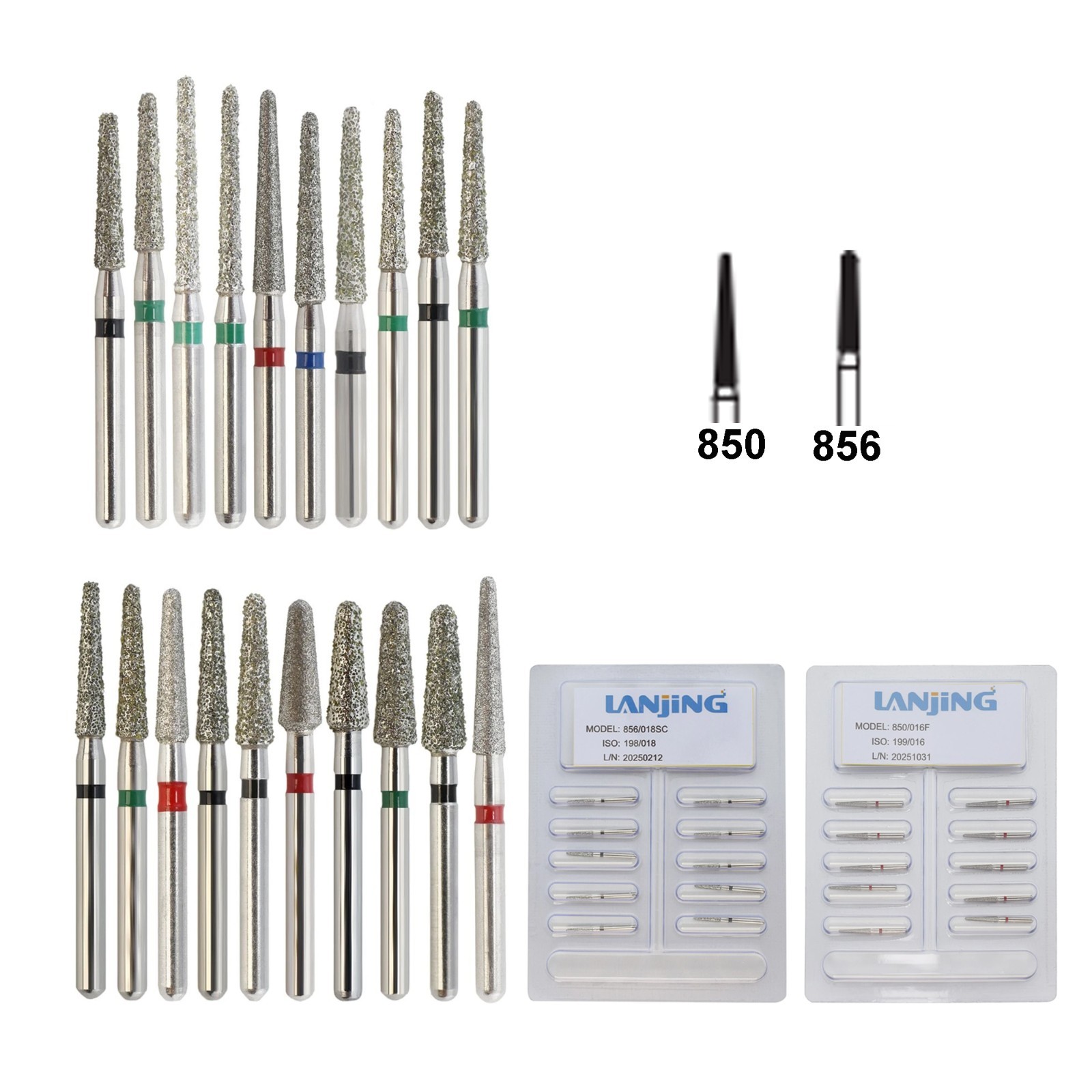 Wave Dental Carbide Bur FG Diamond Burs Football Pear Round End Taper High Speed