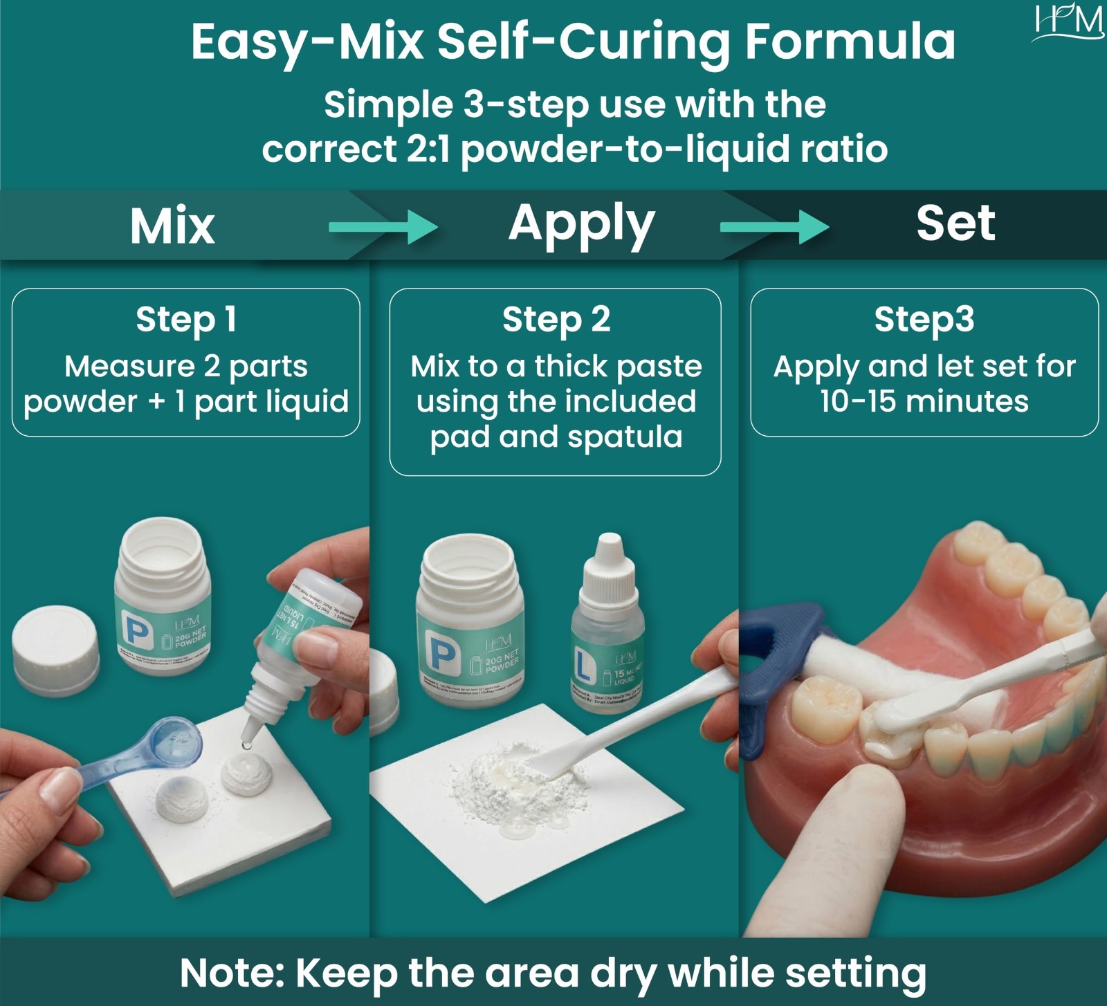 Zinc Oxide Eugenol Dental Cement Kit | Instant Tooth Repair & Filling | DIY Emer