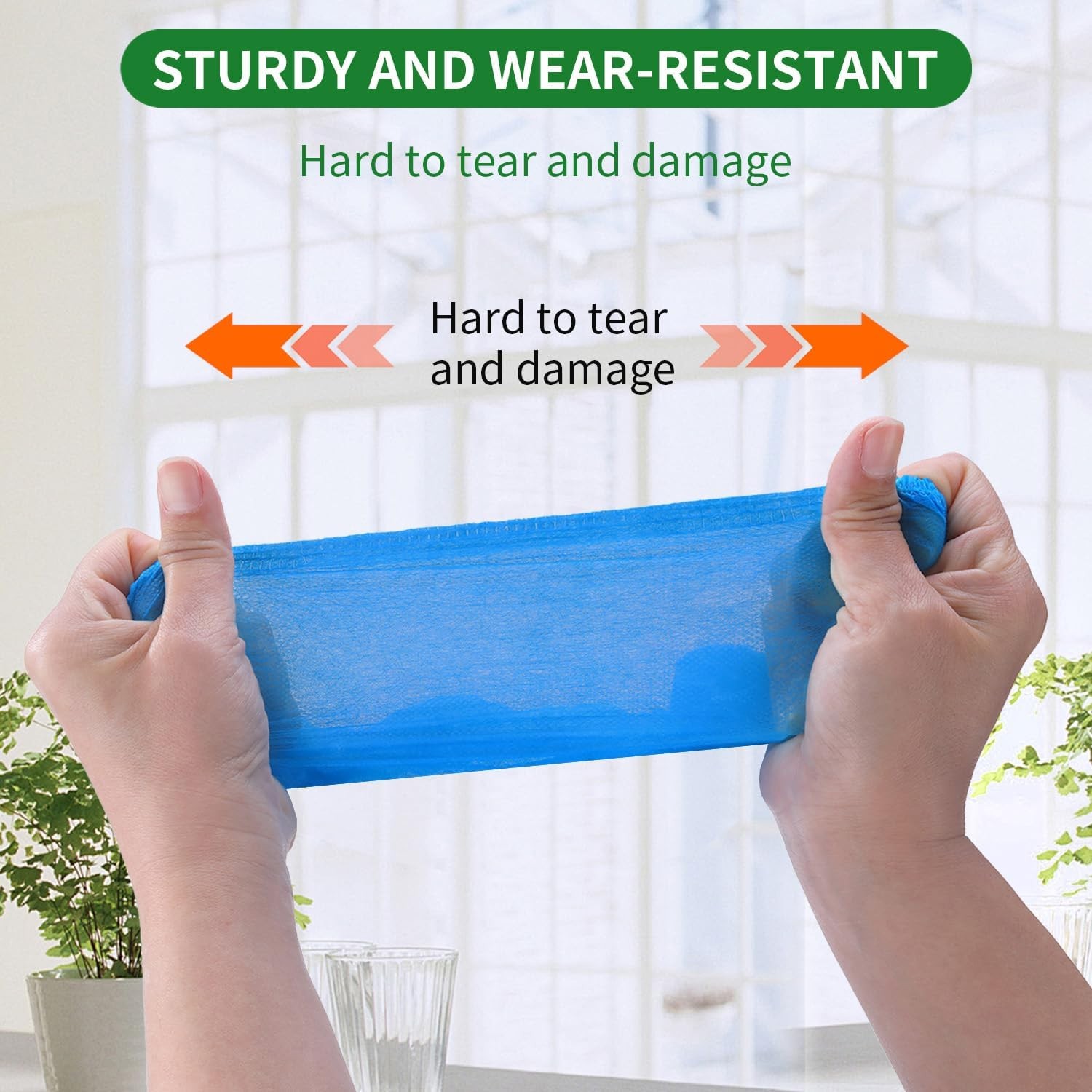 50/100/200 Pack Non-Silp Shoe Covers Disposable Indoors Non-Woven Fabric
