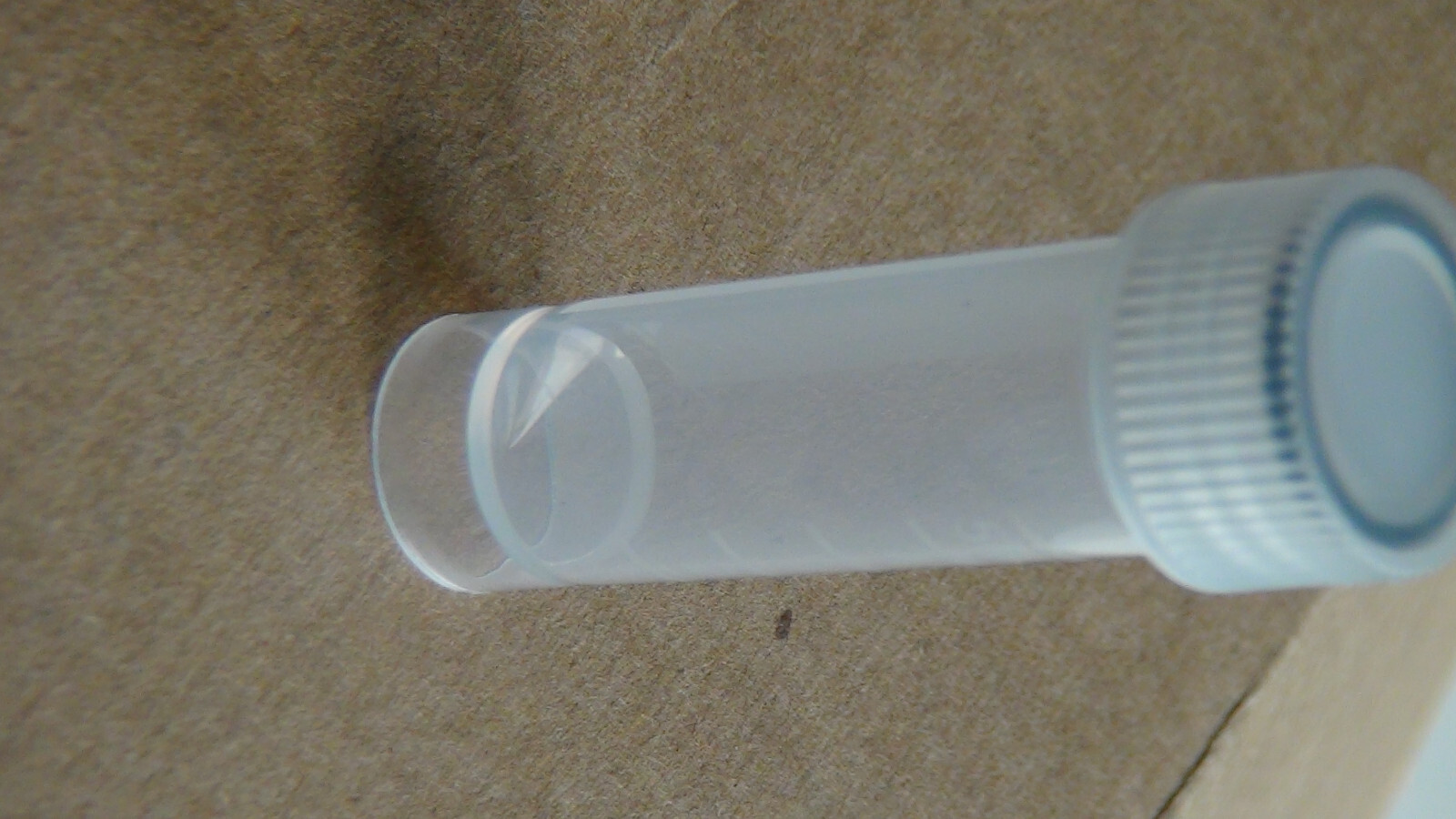 200 x 5mL Cryovial Screw Cap Transport Tubes Self Standing Sterile Clear
