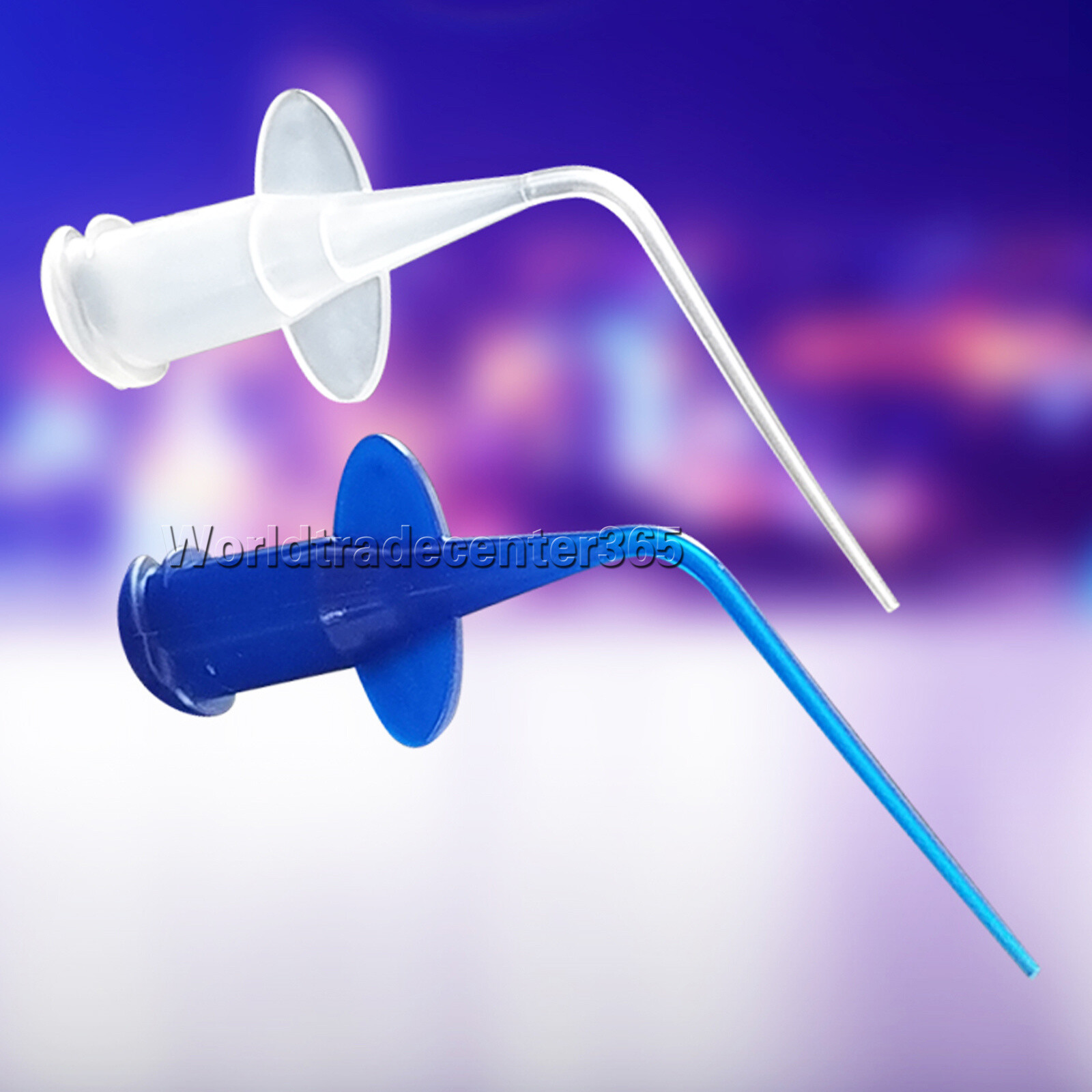 Dental Disposable Syringe Tips Endo Irrigation Flexible Composite Blue Pure