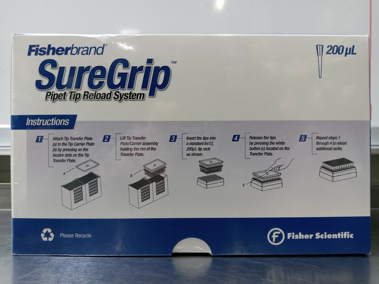 Fisherbrand SureGrip Pipet Tip Reload System 21-197-000 Non Sterile 940/Pk