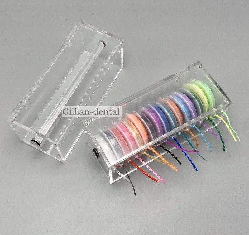 Dental Orthdontic Power Chain Storage Box Elastic Chains Dispenser Case Holder