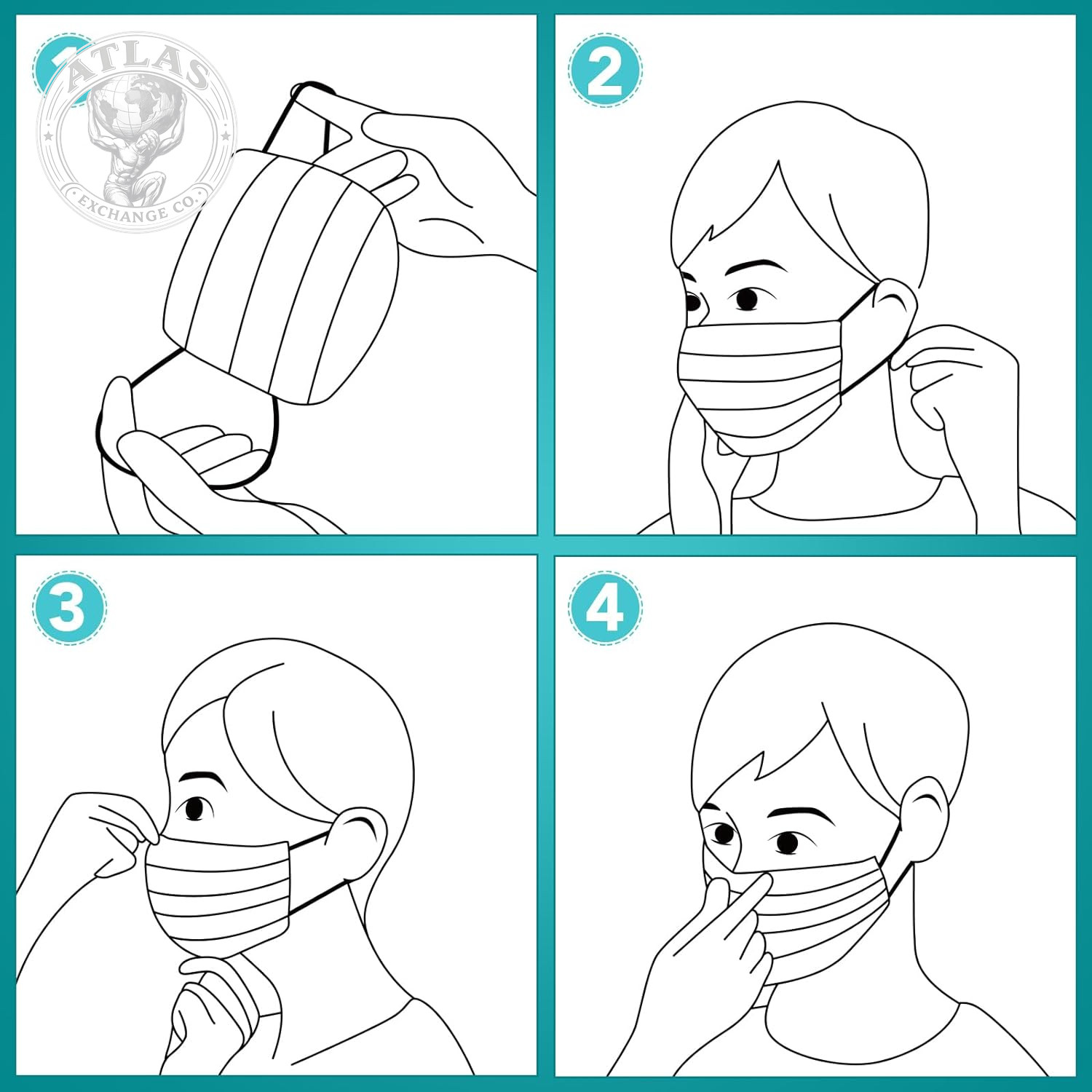 ZTANPS 50PCS Disposable Face Masks, Black Masks, 3 Layer Protection Black Dispos