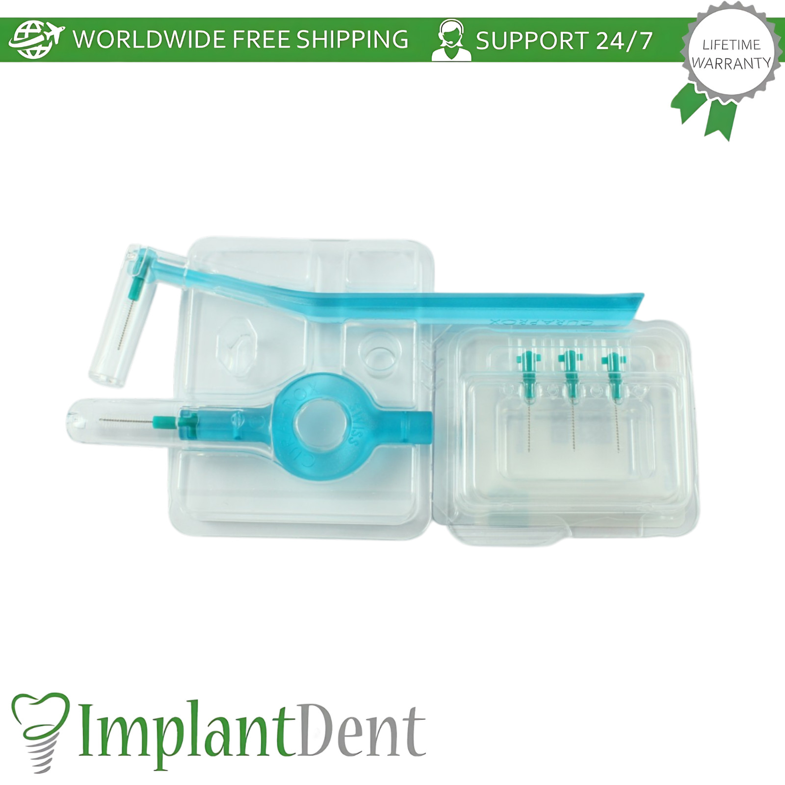 Dental Prime Interdental Brushes Starter Kit Plaque Removal Oral Care Curaprox