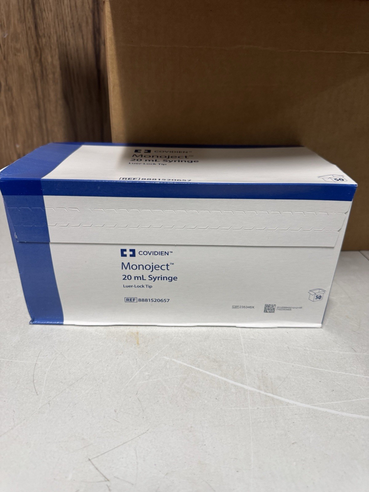 Covidien Monoject 20mL Syringe Luer Lock 300 Total (6 Boxes x 50) New