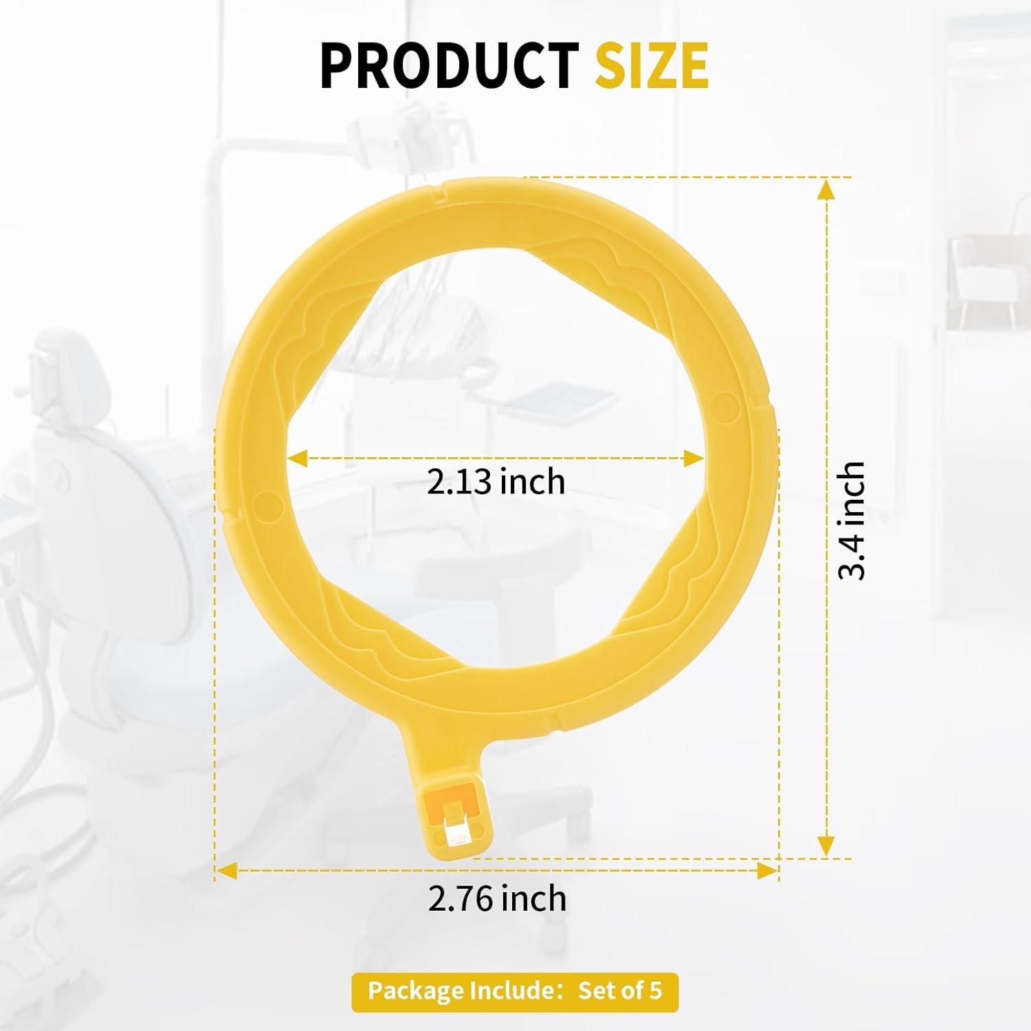 5Set Dental Sensor Holder Dental X-Ray Positioning Aiming Ring Bitewing/Anterior