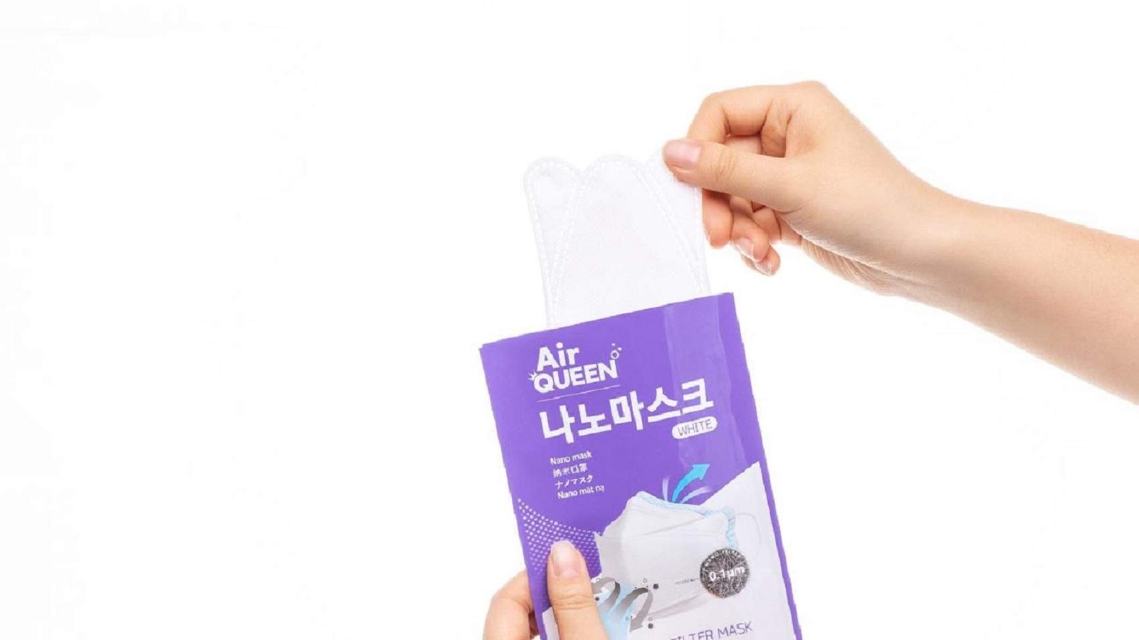 [20 Pack] [Queen] White 3-Layers Safety for Adult + 1 [Black] All Keeper KF94…